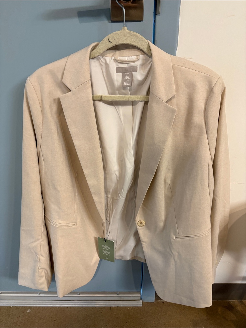 H&M Beige Women's Single-Button Blazer